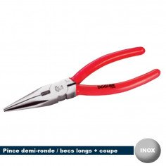 Pince demi-ronde en INOX